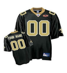 New Orleans Saints Super Bowl XLIV Customized Jerseys black