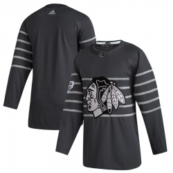 Blackhawks Blank Gray 2020 NHL All Star Game Adidas Jersey