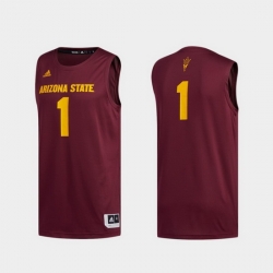 Men Arizona State Sun Devils Maroon Swingman Basketball Jersey