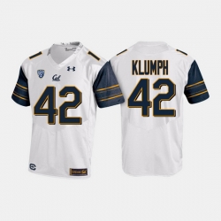 California Golden Bears Dylan Klumph College Football White Jersey