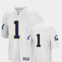 Men California Golden Bears 1 White College Football Colosseum Jersey