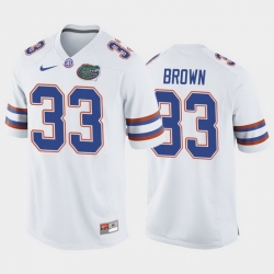 Florida Gators Trent Brown White Away Men'S Jersey