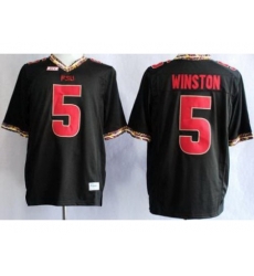 Florida State Seminoles FSU 5 Jameis Winston Black NCAA Jerseys