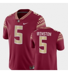 Men Florida State Seminoles Jameis Winston 5 Garnet Game College Football Jersey