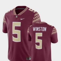 Men Florida State Seminoles Jameis Winston Garnet Alumni Football Game Player Jersey