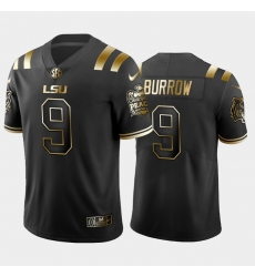 LSU Tiger Joe Burrow Black Golden Edition Men'S Jersey