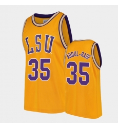 LSU Tiger Mahmoud Abdul Rauf Gold Replica Men'S Jersey