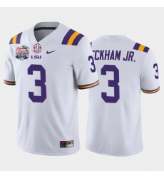 LSU Tiger Odell Beckham Jr. White Home Men'S Jersey