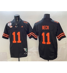 Men Miami Hurricanes 11 Carson Beck Black F U S E Fiesta Bowl Champions Florida Patch Stitched Football Jersey Men Miami Hurricanes 11 Carson Beck Black F U S E Fiesta Bowl Champions Florida Patch Stitched Football Jersey