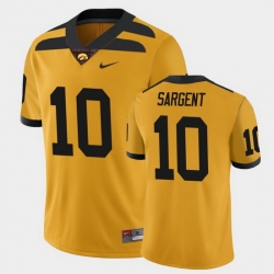 Men Iowa Hawkeyes Mekhi Sargent College Football Gold Alternate Game Jersey