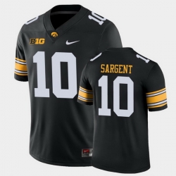 Men Iowa Hawkeyes Mekhi Sargent Game Black College Football Jersey