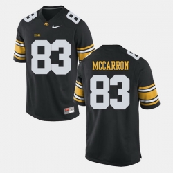 Men Riley Mccarron Black Iowa Hawkeyes Alumni Football Game Jersey