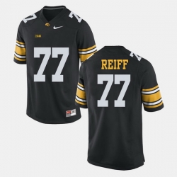 Men Riley Reiff Black Iowa Hawkeyes Alumni Football Game Jersey