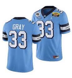 North Carolina Tar Heels Cedric Gray Blue 2021 Duke'S Mayo Bowl Cfp Jersey