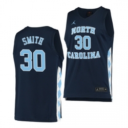 North Carolina Tar Heels K.J. Smith Navy Alternate Men Jersey