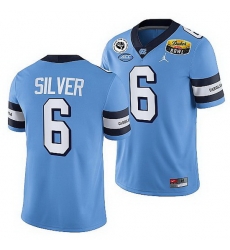 North Carolina Tar Heels Keeshawn Silver Blue 2021 Duke'S Mayo Bowl Cfp Jersey