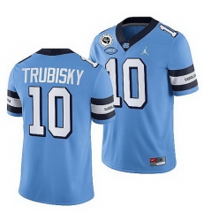 North Carolina Tar Heels Mitchell Trubisky Blue College Football Alumni Jersey