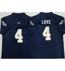 Men Notre Dame Fighting Irish 4 Jeremiyah Love Navy 2026 F U S E Limited Stitched Jersey Men Notre Dame Fighting Irish 4 Jeremiyah Love Navy 2026 F U S E Limited Stitched Jersey
