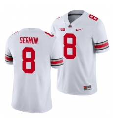 Ohio State Buckeyes Trey Sermon White Game Men'S Jersey