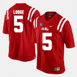 Damarkus Lodge Red Ole Miss Rebels Alumni Football Game Jersey