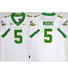 Men Oregon Ducks 5 Dakorien Moore White 2026 F U S E Stitched Jersey Men Oregon Ducks 5 Dakorien Moore White 2026 F U S E Stitched Jersey
