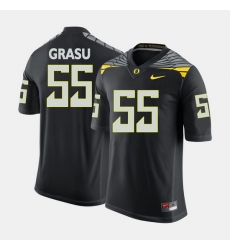 Men Oregon Ducks Hroniss Grasu College Football Black Jersey