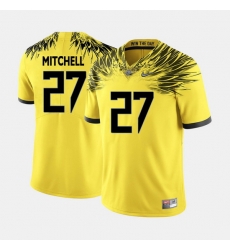 Men Oregon Ducks Terrance Mitchell College Football Yellow Jersey