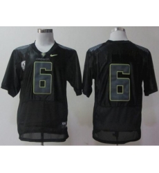 Oregon Ducks #6 Charles Nelson Black Combat Stitched NCAA Jersey