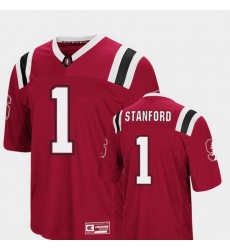 Men Stanford Cardinal 1 Cardinal Foos Ball Football Colosseum Jersey