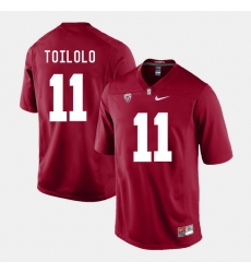 Men Stanford Cardinal Levine Toilolo College Football Cardinal Jersey