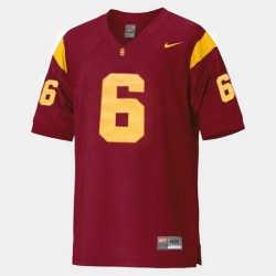 Men Usc Trojans Mark Sanchez College Football Red Jersey