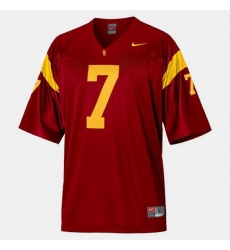 Men Usc Trojans Matt Barkley College Football Red Jersey