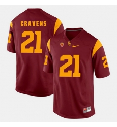 Men Usc Trojans Su'A Cravens Pac 12 Game Red Jersey