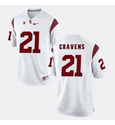 Men Usc Trojans Su'A Cravens Pac 12 Game White Jersey