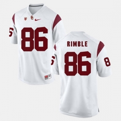 Men Usc Trojans Xavier Grimble Pac 12 Game White Jersey