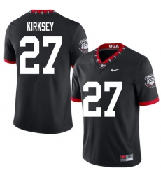 2020 Men #27 Austin Kirksey Georgia Bulldogs Mascot 100th Anniversary College Football Jerseys Sale-