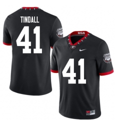 2020 Men #41 Channing Tindall Georgia Bulldogs Mascot 100th Anniversary College Football Jerseys Sal