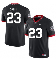 Men #23 Tykee Smith Georgia Bulldogs College Football Jerseys Sale-100th Anniversary