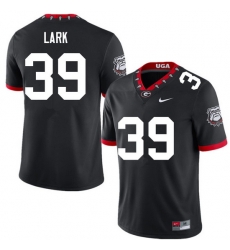 Men #39 Collin Lark Georgia Bulldogs College Football Jerseys Sale-100th Anniversary