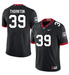 Men #39 Miles Thornton Georgia Bulldogs College Football Jerseys Sale-100th Anniversary