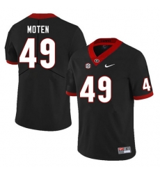 Men #49 Jamier Moten Georgia Bulldogs College Football Jerseys Sale-Black