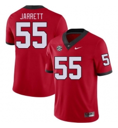 Men #55 Jamaal Jarrett Georgia Bulldogs College Football Jerseys Stitched-Red