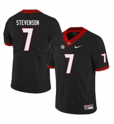 Men #7 Tyrique Stevenson Georgia Bulldogs College Football Jerseys Sale-Black