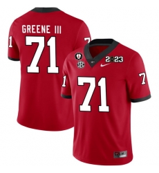 Men #71 Earnest Greene III Georgia Bulldogs 2022-23 CTP National Championship Football Jerseys