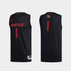 Men Louisville Cardinals Black Swingman Basketball Jersey