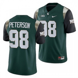 Michigan State Spartans Julian Peterson Green College Football Men Jersey