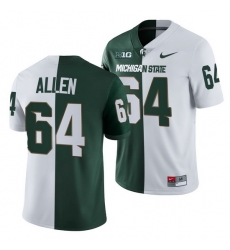 Michigan State Spartans Matt Allen Michigan State Spartans Split Edition 2021 22 Jersey