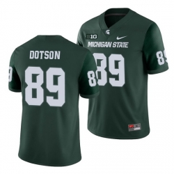 Michigan State Spartans Matt Dotson Green College Football Men'S Jersey