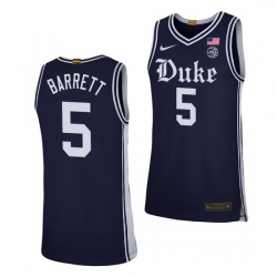 Duke Blue Devils Rj Barrett Navy Alternate Men'S Jersey