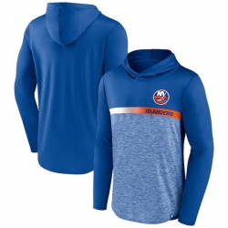 Men New York Islanders Blue Podium Defender Pullover Hoodie